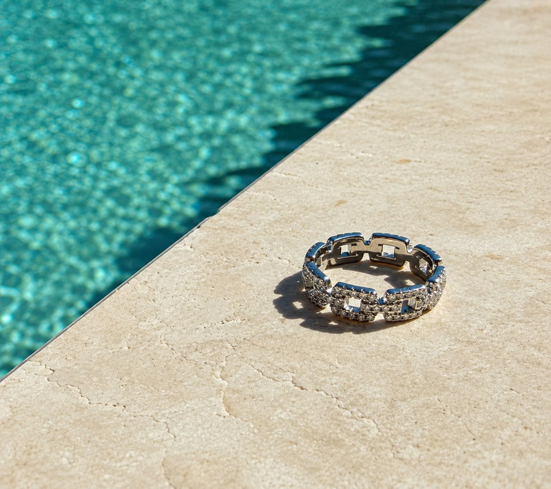 Bagues pavées – bijoux en argent 925 et moissanite